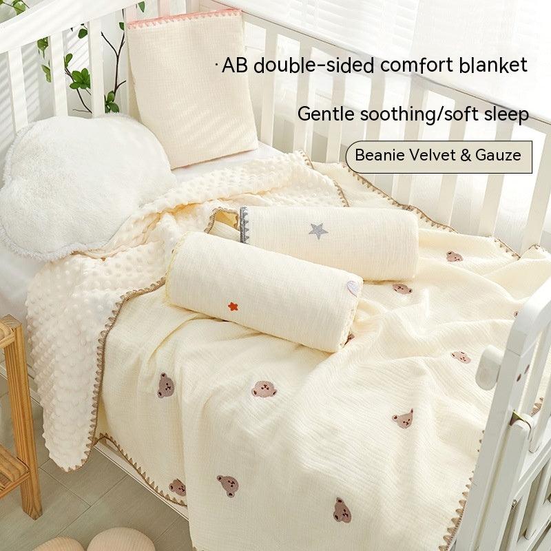 Doudou Blanket Baby Blanket Crepe Newborn Soothing Blanket - NTKSTORE