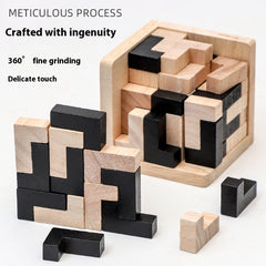 54TL Children's Wooden Puzzle Brainy Intelligence Decompression Toy