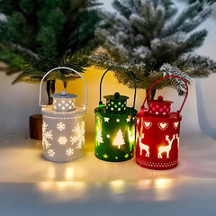 Christmas Candle Lights LED Small Lanterns Wind Lights Electronic Candles Nordic Style Creative Holiday Decoration Decorations - NTKSTORE