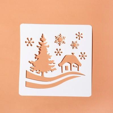 Grow Up Album Diy Hand Tent Christmas Hollowed Out Template - NTKSTORE