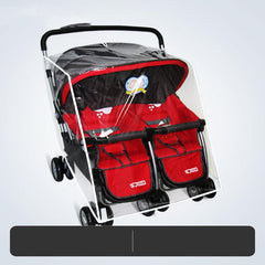 Universal Twin Stroller Rain And Windproof Cover - NTKSTORE