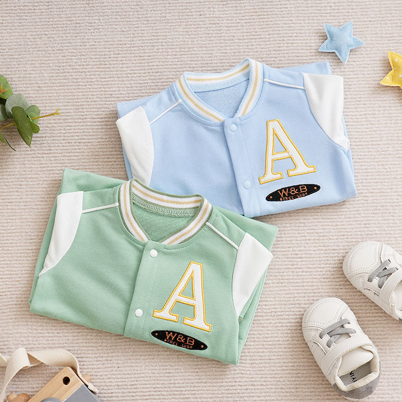 Baby One-piece Spring And Autumn Romper Baseball Uniform