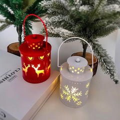 Christmas Candle Lights LED Small Lanterns Wind Lights Electronic Candles Nordic Style Creative Holiday Decoration Decorations - NTKSTORE