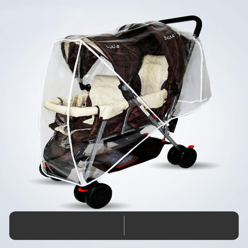 Universal Twin Stroller Rain And Windproof Cover - NTKSTORE