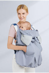 Baby Carrier Cover Hooded Stretchy Cloak Multifunctional Baby Cartoon Cloak Wrap Sling Windproof Newborn Stroller Blanket Cover - NTKSTORE