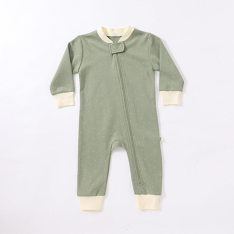 Baby Rompers Spring Boys And Girls Comfort Printing Cotton Long Sleeve Long Climbing Jumpsuit