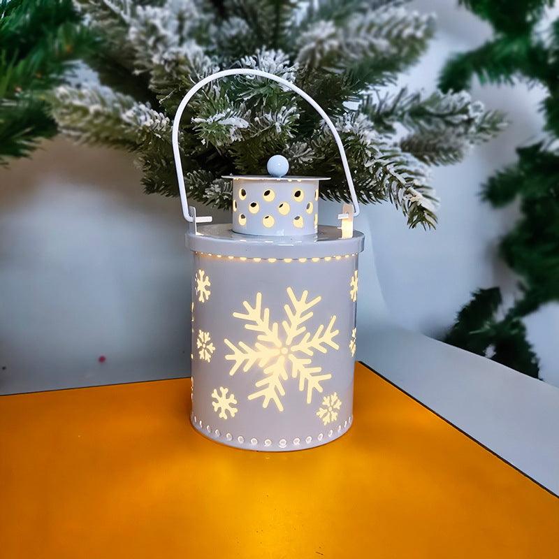 Christmas Candle Lights LED Small Lanterns Wind Lights Electronic Candles Nordic Style Creative Holiday Decoration Decorations - NTKSTORE